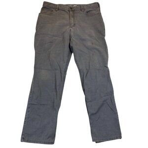 Carhartt Mens Work Pants 36x32 Rugged Flex 5-Pocket Relaxed Gray Straight Casual